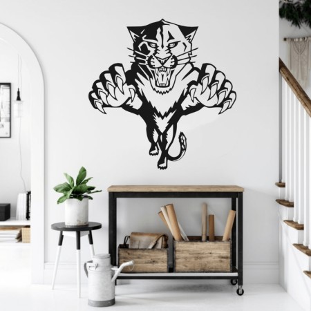 Wall Art Angripende tiger